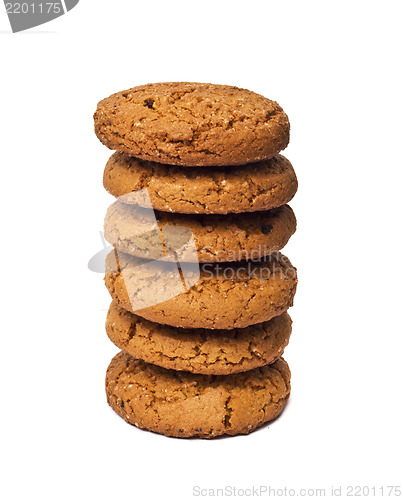 Image of close-up image of chocolate chips cookies