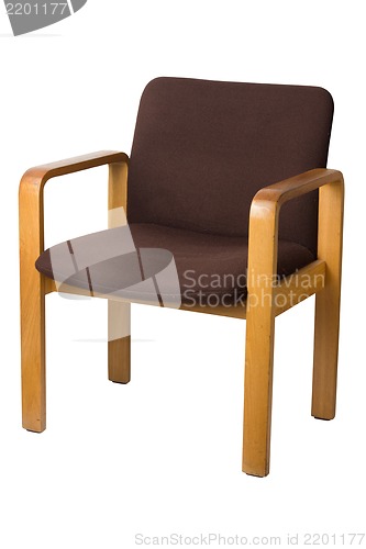 Image of old chair on a white background
