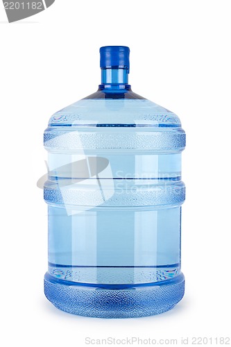 Image of A large bottle of pure water on a white background