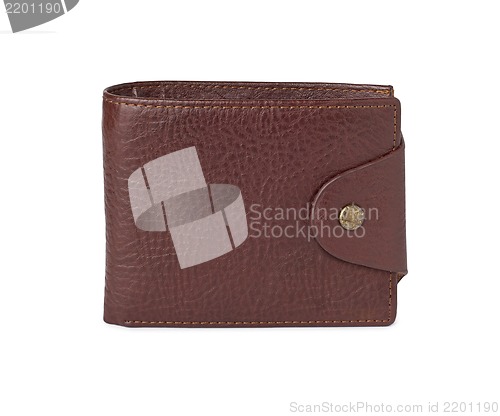 Image of leather wallet against white background