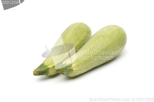 Image of Fresh vegetable marrow. Isolated on white