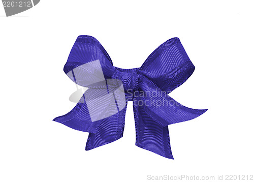 Image of purple bow isolated