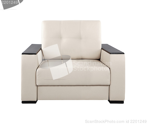 Image of modern armchair isolated on white background