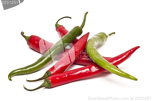 Image of Chili pepper isolated on white background