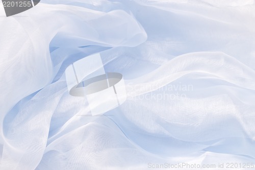 Image of Blue satin textile