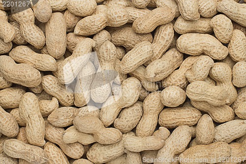Image of close-up of some peanuts. background