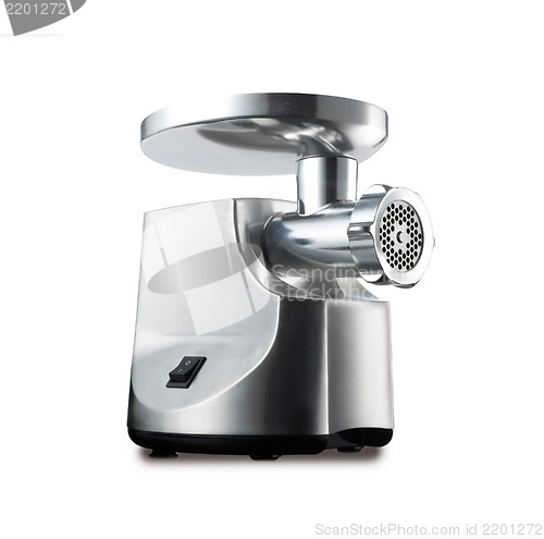 Image of electric meat grinder isolated