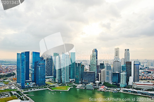 Image of Singapore at sunset