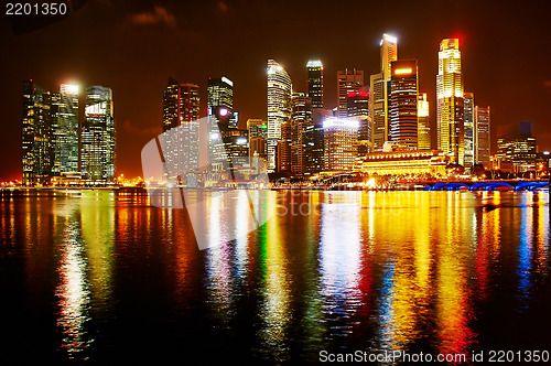 Image of Neon lights of Singapore