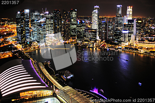 Image of Singapore at night