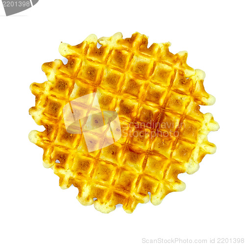 Image of Waffles circle golden one