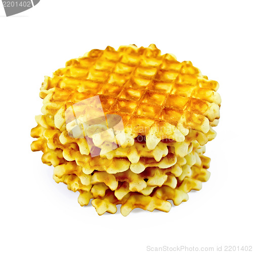 Image of Waffles circle golden stack