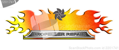 Image of Flame Fire Metallic Propeller Repair