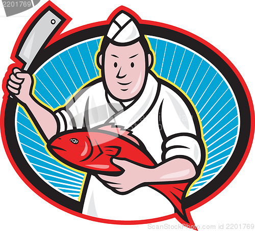 Image of Japanese Fishmonger Butcher Chef Cook 