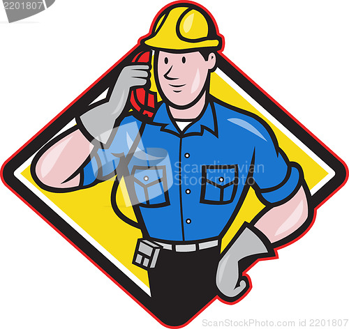 Image of Telephone Repairman Lineman Worker Phone