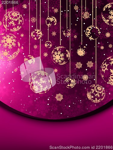 Image of Merry Christmas greeting card. EPS 8