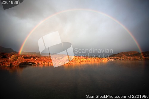 Image of Rainbow on the river