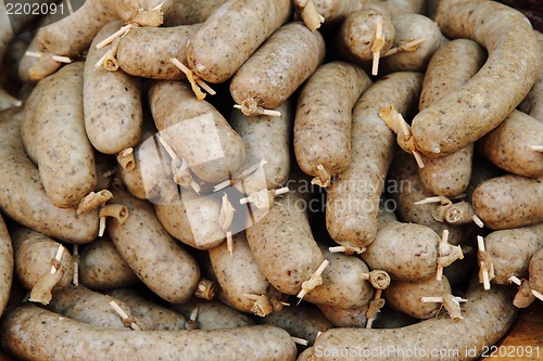 Image of white pudding (czech traditional food)