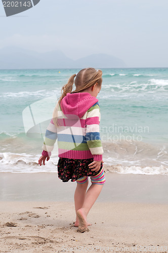 Image of Beach: blue sea and sand