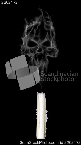 Image of abstract smoke skull