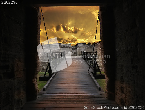 Image of Gate And Bridge Of Old Fort