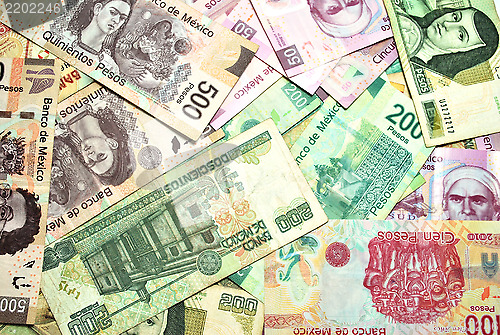 Image of Mexican Pesos Background