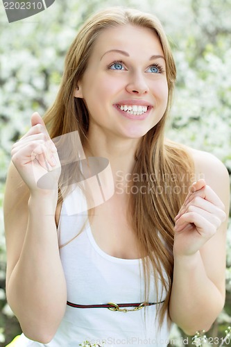 Image of Pretty smiling blonde
