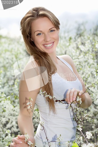 Image of Young smiling blonde