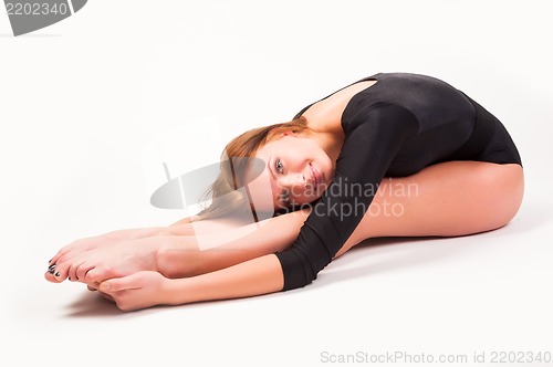 Image of flexible athletic woman