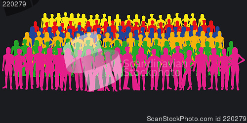 Image of Silhouettes of people