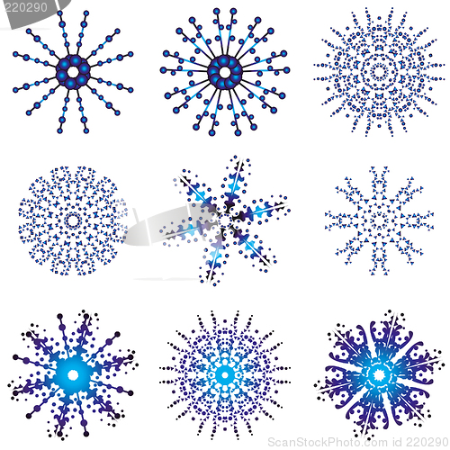 Image of snowflake designs