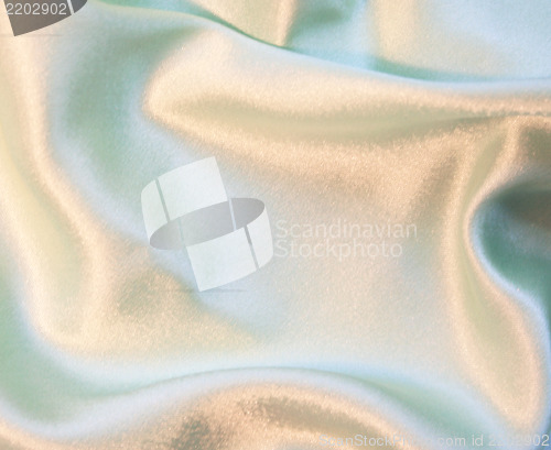 Image of Smooth elegant silvery green silk as background