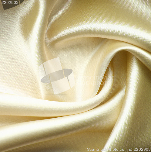 Image of Smooth elegant blue silk as background