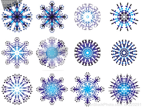 Image of snowflake designs