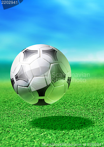 Image of white soccer ball