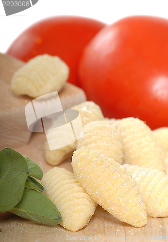 Image of Freshly made Gnocchi using a Gnocchi board