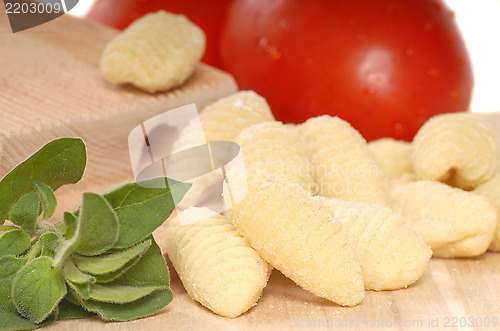 Image of Freshly made Gnocchi using a Gnocchi board