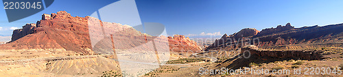 Image of Scenic road in Nevada in the Valley of Fire area