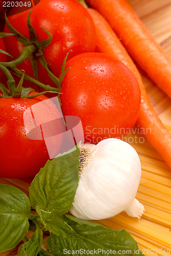 Image of Ingredients for spaghetti