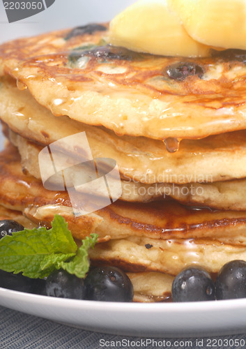 Image of Delecious blueberry pancakes