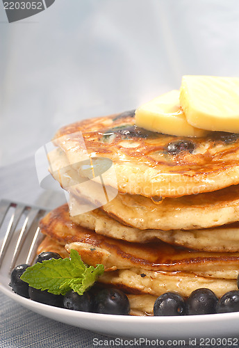 Image of Delecious blueberry pancakes