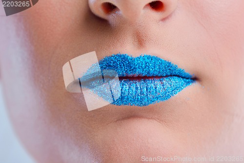 Image of Beautiful Woman with  Luxury Makeup