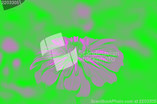 Image of Decorative flowers in the style of airbrushing
