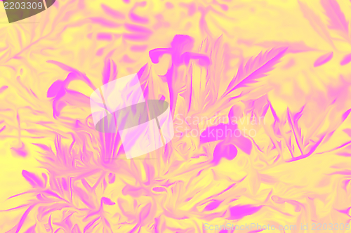 Image of Decorative flowers in the style of airbrushing