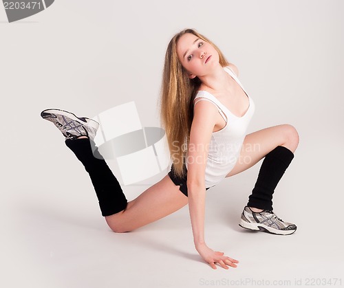 Image of flexible athletic woman