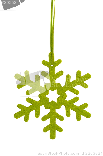 Image of Green Star, Christmas Tree Decoration