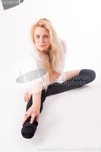 Image of flexible athletic woman