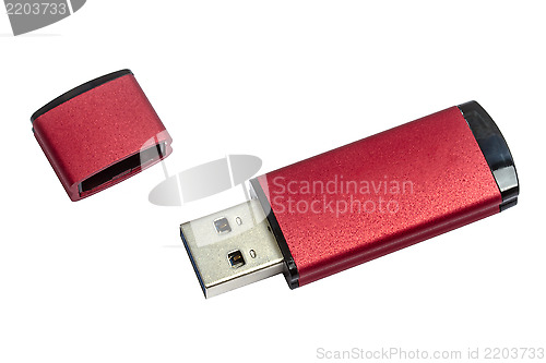 Image of USB Flash Drive isolated on white 