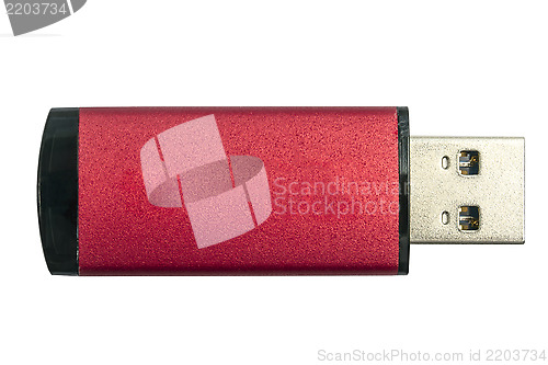 Image of USB Flash Drive isolated on white