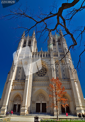 Image of national cathedral washington dc - april 5, 2013